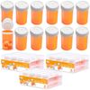6 Dram 36pcs Empty Pill Bottles with Desiccant Caps Pharmacy Vial Container