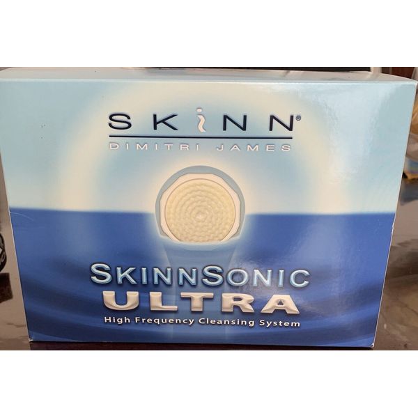 SKINN SONIC ULTRA HIGH FREQUENCY CLEANSING SYSTEM + REPLACEMENT HEADS NEW IN BOX