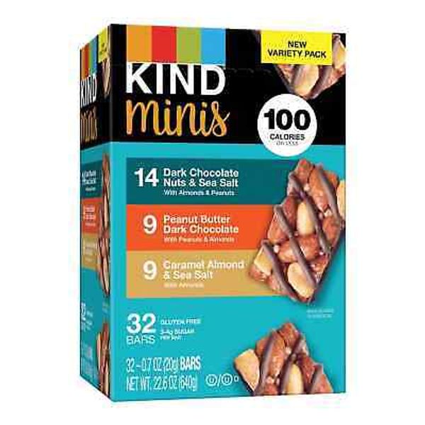 Kind Snacks Mini Nut Bar, Variety Pack, 32 ct.