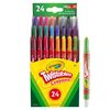 Crayola Twistables Crayons Coloring Set, Mini, Kids Indoor Activities at Home, 24 Count, Assorted