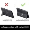 BUNBOO Protective Slim Case for Nintendo Switch OLED, Dockable Hard Shell for Switch OLED .Ergonomic Grip Cover for Joycon.3D Heart
