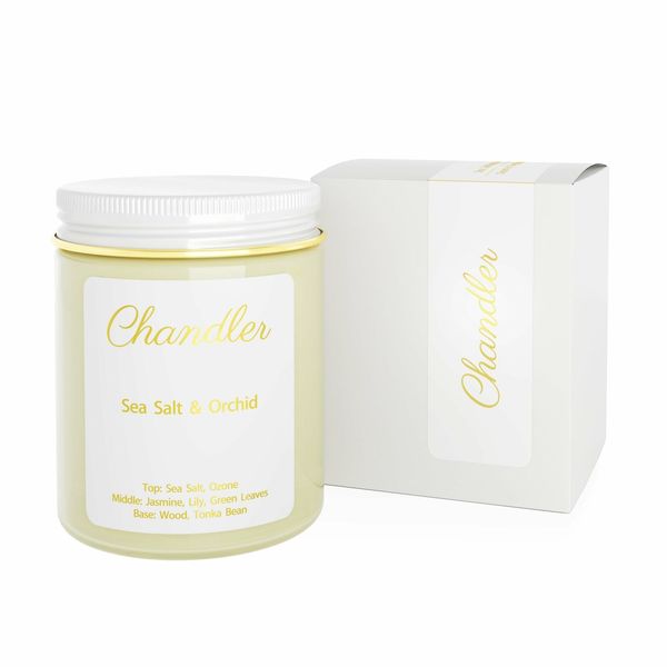 Sea Salt & Orchid Scented Soy Candle