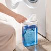 Laundry Container Holder, Laundry Powder Storage Box, Liquid Laundry Dispenser Laundry Soap Container with Scale, Transparent (1100ml)
