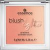 essence cosmetics blush lighter blusher highlighter pressed gradient powder (02. Coral Sunset)