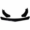 Front Bumper Lip Spoiler Splitter Glossy Black + 86.6'' Side Skirts For AUDI