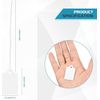 600 Pack White Price Tags with String Attached Writable Display Labels White Pri