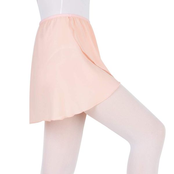 Bezioner Ballet Wrap Skirt,Chiffon Girls Ballet Skirt,Pull on Elastic Waist Dance Skirt for Women Pink M