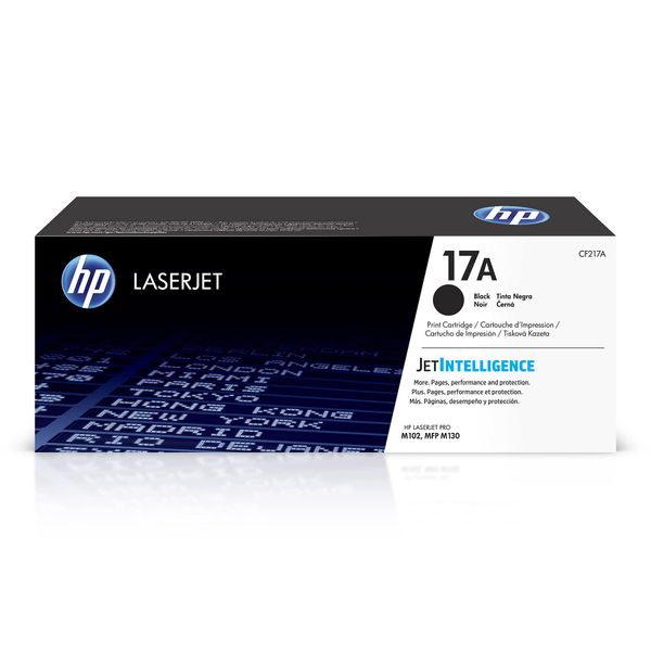 HP 17A Black Toner Cartridge | Works with HP LaserJet Pro M102 Series, HP LaserJet Pro MFP M130 Series | CF217A