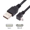 JSER Up Angled 90 Degree Micro USB 2.0 Type 5Pin to USB 2.0 Type-A Data Charge Cable 480Mbps Data for Phone Tablet Computer Camera (50cm)