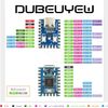 DUBEUYEW Raspberry Pi 2040-Zero Mini Microcontroller Board Based on the Raspberry-Pi 2040 Dual-core ARM Cortex M0+ Processor for C/C++/Python (2pcs)