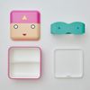 tak bento box pink superhero lunchbox leg