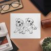 2 x 'Border Terriers' Microfibre Lens/Glasses Cleaning Cloths (LC00011290)