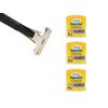 Shave Classic Single Edge Razor Handle with Schick Injector Refill Blades 21 Ct.