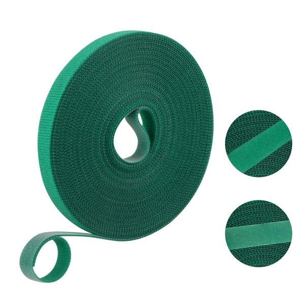 KINGLAKE GARDEN Plant Tape,Plant Garden Ties,65.6 Feet 1/2'' Green Tape,Twist Ties for Plants Support,Garden Plants Tape for Climbing Plants,Adjustable Plant Straps for Plant Gardening,Home,Office