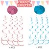 40PCS Easter Hanging Swirl Decorations, Easter Hanging Eggs/Bunny/Egg Basket Easter/Chick/Duck/, Easter Hanging Ceiling/Classroom Decorations,Spring Decorations for Classroom Easter Party Supplies
