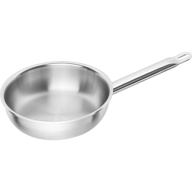 ZWILLING 65128-200 Pro SS Frying Pan 3 PLY 7.9 inches (20 cm) Stainless Steel Full Surface 3 Layer Construction IH Compatible 10 Years Warranty