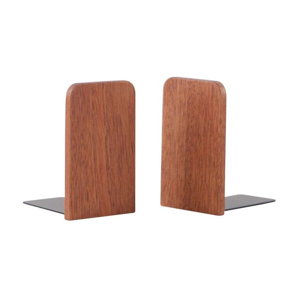 Muso Wood Wooden Bookends, 8*13cm (1 Pair)