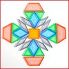 edxeducation Plastic Transparent Pattern Blocks | 120 Pieces | Light & Colour Exploration, Maths Resources