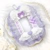 G trigger Ruffle Lace Deco Trading Card Case Lavender