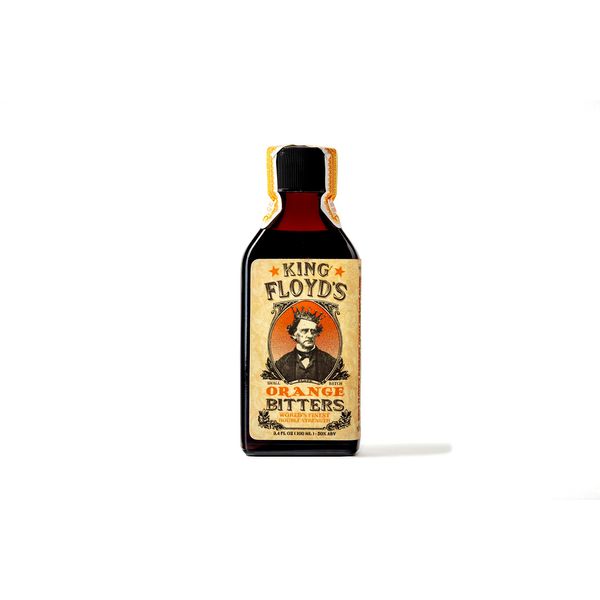 King Floyd's, Artisanal Orange Bitters, Hand Crafted, Made from the Bitter Orange, Unique Orange Bitters, Perfect for an Old Fashioned or Manhattan, 100ml, Bar Provisions, Bitters for Cocktails