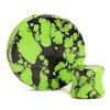 Custom Plugs Marble Black & Green Stone Plug/Gauge (12mm)