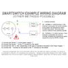 SmartSwitch 22mm Devil Eye POWER Black Aluminium Momentary SPST Push Button Red LED Metal Switch DE22