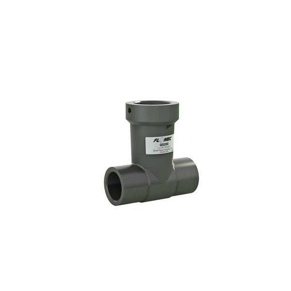 FLOMEC Replacement Tee, 1 inch, for QS200 Meter, Schedule 80 PVC