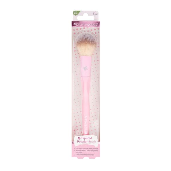 Brushworks HD Tapered Powder Brush,Pink,One Size