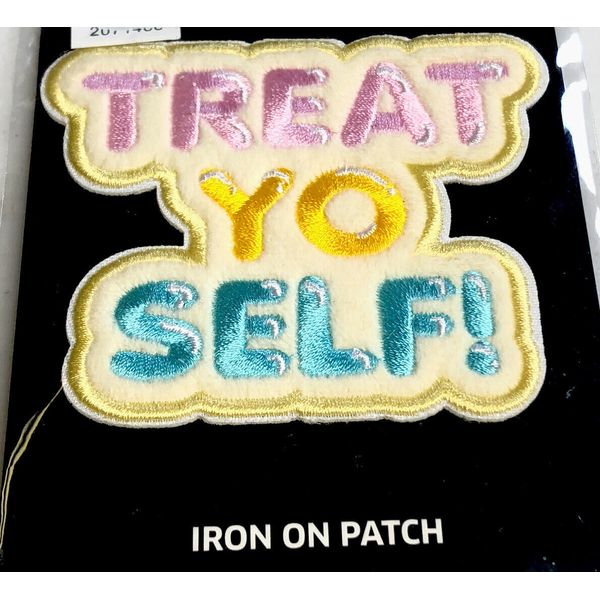 iron On Patch Self Love Mental Health Emotional Support No Sew Treat Yo Self