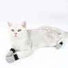 4 Pcs Adjustable Mesh Cat Foot Covers - Anti Scratch Cat Mittens for Pet Bathing, Cutting Nails, Checking
