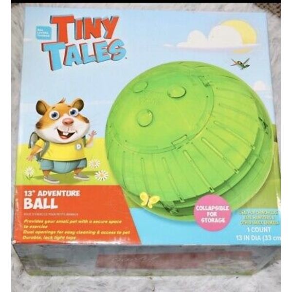 Brand New All Living Things Tiny Tales 13" Small Pet Exercise BALL