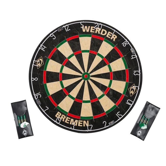 Werder Bremen SV Dart-Set Dartscheibe Dartpfeile Flights Dart, 23-86121