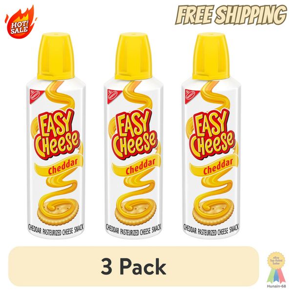 Easy Cheese Cheddar Cheese Snack, 8 oz (3 pack) - Best product.