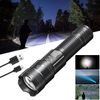 Super Bright Zoomable 3Mode Tactical LED Flashlight Rechargeable USB Torch Light