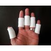 5PCS White Sports Elastic Finger Sleeve Support Protector