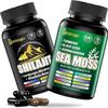 2 Pack Sea Moss & shilajit Bundle 90 Count Sea Moss Black Seed Oil Supplements