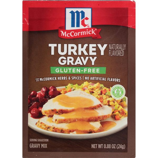 McCormick Gluten Free Turkey Gravy Mix, 0.88 oz (Pack of 12)