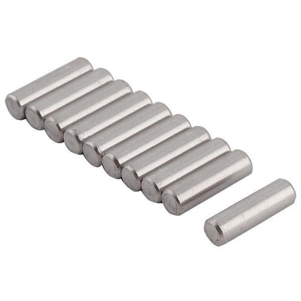 uxcell Dowel Pins, 0.1 inch (3 mm) Diameter, 0.4 inch (10 mm) Length, 304 Stainless Steel, Hardware Parallel Pins, Pack of 10