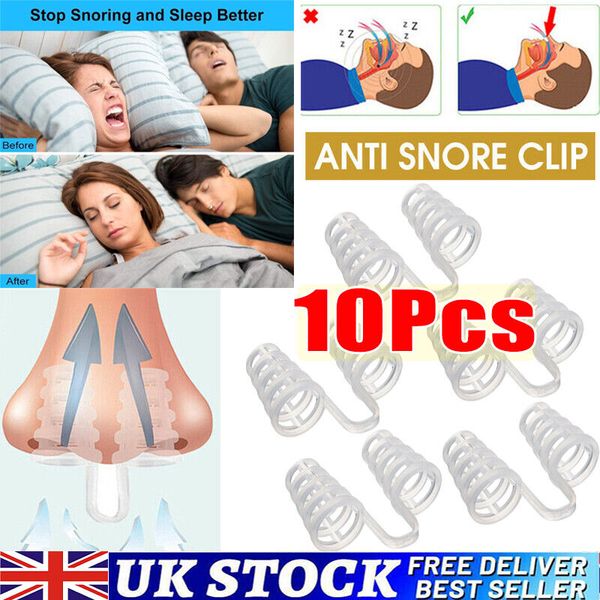 Anti Snoring Nasal Dilator Stop Snore Nose Clip Easy Sleep Breathe Silicone Aid