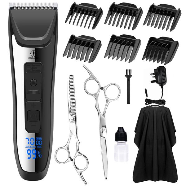 Hair Clippers Men Professional Cordless Clippers for Men Haircut Rechargeable Barber Hair Clipper for Family