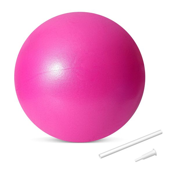 Pink Pilates Exercise, Strengthening Ball, PVC, Yoga Workout Gym Exercise Aid, Exercise Ball, Pilates Ball, Gym Accessories, Exercise Equipment - by TRIXES