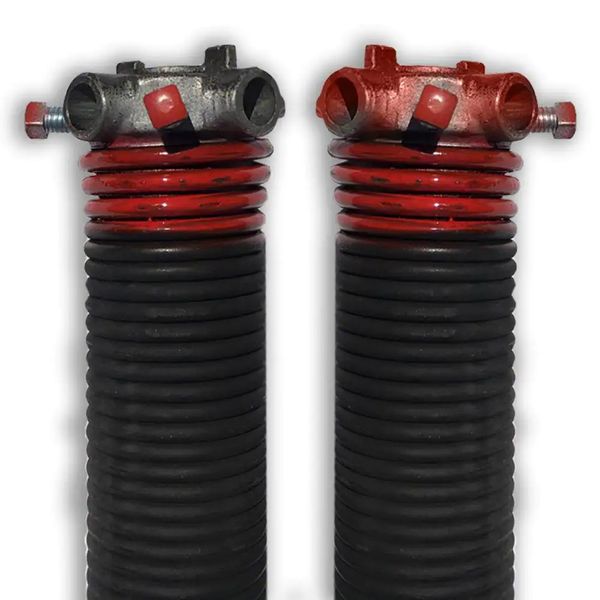 Dura-Lift Garage Door Torsion Spring Red Left+Right Wound Pair 0.225 x 2 x 27"