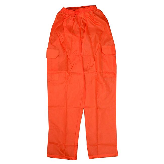 Fukutoku Sangyo RSA-05 Anorak Trousers Pants, 1.9 gal (5 L), Orange, Men's, Women's, Unisex, Water Repellent, Windproof, Mountain Climbing, Trekking