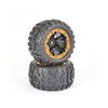 FTX Tracer Monster Truck Wheel/Tyres Complete (Pr)