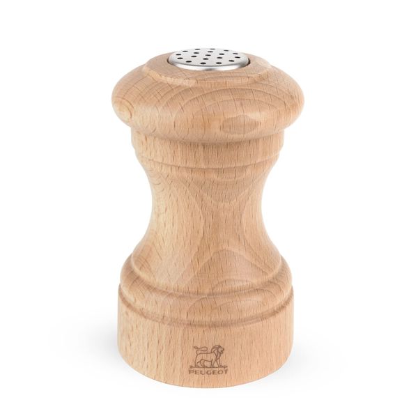 PEUGEOT - Bistro 9 cm Salt Shaker - Made With PEFC Certified Wood - Made In France - Natural Colour