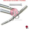 Bone Scraper Curved Hand Held Surgical Implant Instruments Bone Grafting Surgery