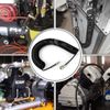 ERGAOBOY 1Pcs 8mm Polyurethane Air Compressor Hose, 10m Black Retractable Hose, Quick Coupler