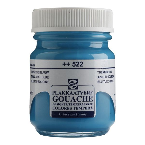 Talens Turquoise blue - GOUACHE PAINT 50ml JAR