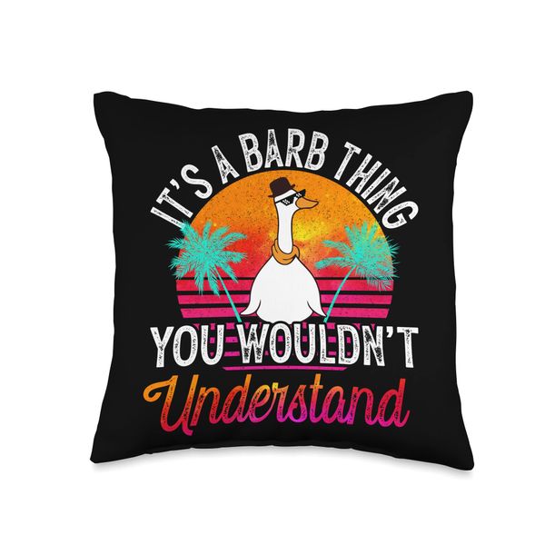 It's A Barb Thing You Wouldn't Understand Funny Barb Name Throw Pillow