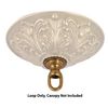 B&P Lamp® Screw Collar Canopy Set (Cast Satin Nickel)